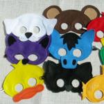 Masque ours et souris DIY : patrons