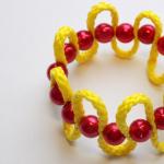 Bracelet tricoté brillant DIY À utiliser pour le travail