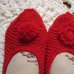 How to knit slippers with knitting needles (from thick yarn) Crochet for home