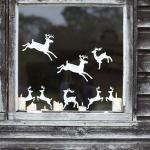 Pochoirs fabuleux et festifs pour la décoration des fenêtres du Nouvel An