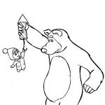 Coloring page Masha and the bear Coloring page for girls Masha and the bear