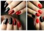 About a brilliant manicure red and white